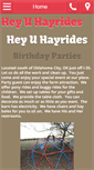 Mobile Screenshot of heyuhayrides.com