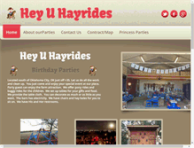 Tablet Screenshot of heyuhayrides.com